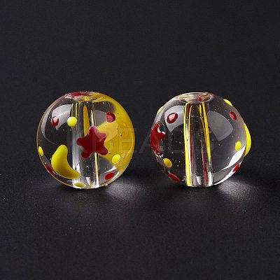 Transparent Glass Beads LAMP-B021-03A-09-1