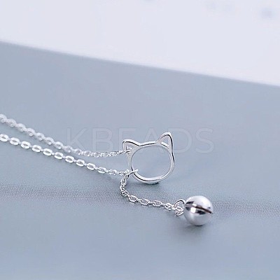 Cat Shape Alloy Link Bell Tassel Anklets for Women FS-WG4EFA6-01-1