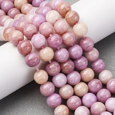 Ombre Effect Dyed Glass Beads Strands X-GLAA-T031-01O-10-1