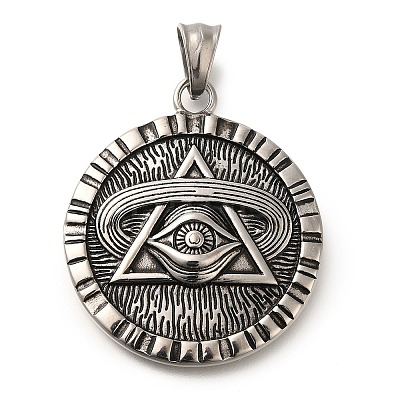 304 Stainless Steel Pendants STAS-K294-03AS-1