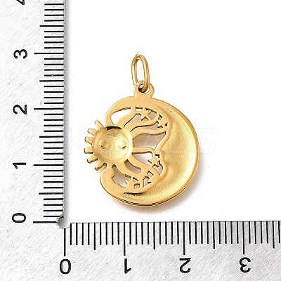 304 Stainless Steel Pendants STAS-R159-61G-02-1