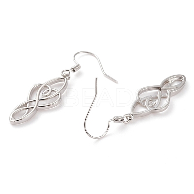Brass Dangle Earrings EJEW-B002-03P-1