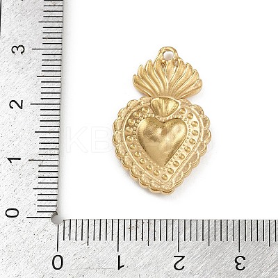 304 Stainless Steel Pendants STAS-P390-02D-G-1