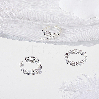 1Box Alloy Rings Sets for Women RJEW-LP0002-43-1