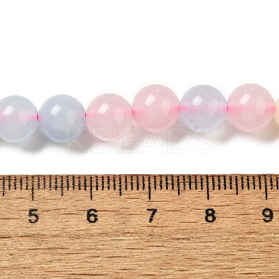 Dyed Natural Malaysia Jade Beads Strands X-G-G021-02B-24-1