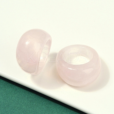 Natural Rose Quartz Finger Rings for Unisex RJEW-C128-01F-1