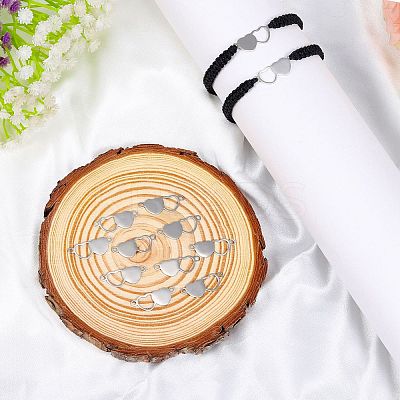 10Pcs Stainless Steel Connector Charms STAS-SZ0003-17A-1