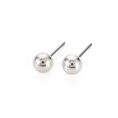 CCB Plastic Ball Stud Earrings for Women EJEW-S213-01D-F06B-RS-1
