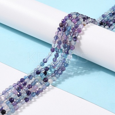 Natural Fluorite Beads Strands X-G-K315-B01-1