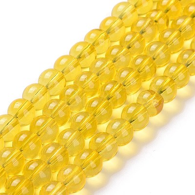 Baking Paint Glass Beads Strands X-DGLA-Q023-8mm-DB29-1