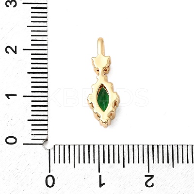 Brass Micro Pave Cubic Zirconia Pendants KK-F916-18G-03-1