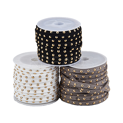 3 Rolls 3 Colors Faux Suede Cord LW-HS0001-01C-1