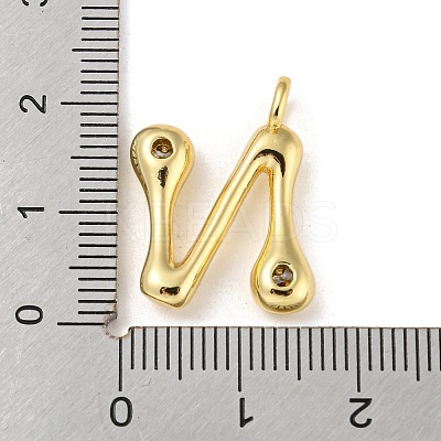 Rack Plating Brass Micro Pave Cubic Zirconia Pendants KK-A200-24G-N-1