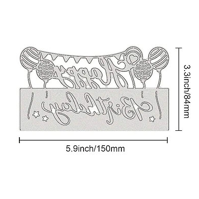 Carbon Steel Cutting Dies Stencils DIY-WH0170-268-1