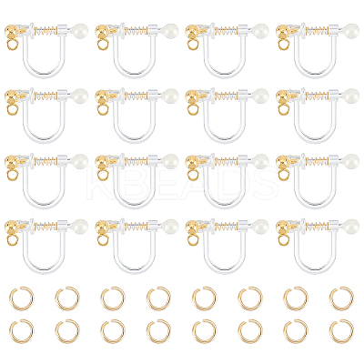16Pcs 304 Stainless Steel Clip-on Earring Findings STAS-UN0051-64-1