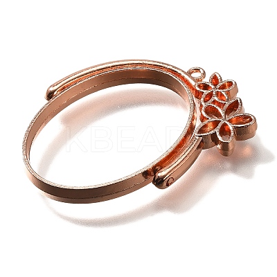 Alloy Open Back Bezel Pendants PALLOY-I223-14RG-1