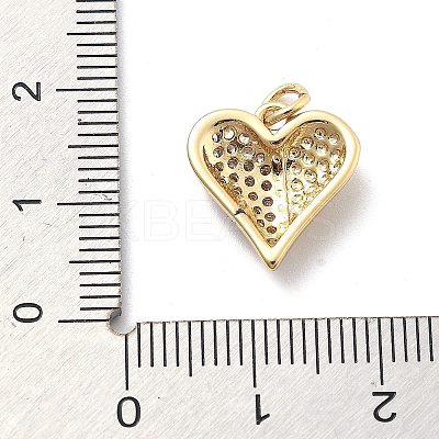 Rack Plating Brass with Cubic Zirconia Pendants KK-Q017-25G-1