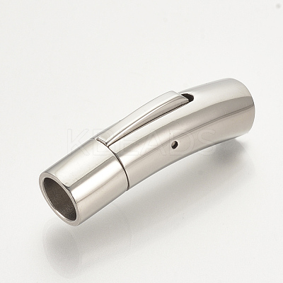 Tarnish Resistant 304 Stainless Steel Bayonet Clasps STAS-S076-96B-1