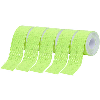 5 Rolls PET & PVC AUMO-mate Car Reflective Strip Sticker AJEW-SP0002-17-1