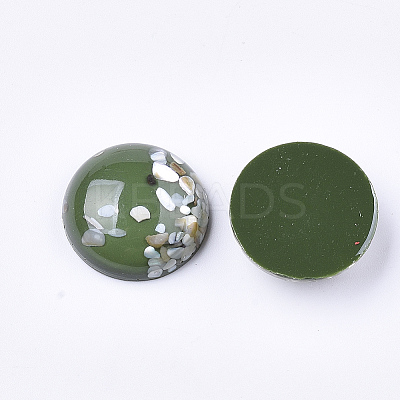 Translucent Resin Cabochons RESI-S364-44E-M-1