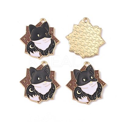 Zine Alloy Enamel Pendants ENAM-WH0065-07B-LG-1
