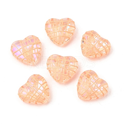 Transparent Glass Enamel Beads GLAA-S388-01F-1