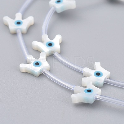 Natural White Shell Mother of Pearl Shell Beads X-SSHEL-L018-010-1