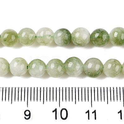 Dyed Natural White Jade Beads Strands G-T138-6mm-210-24-1