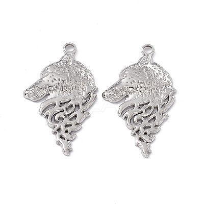 Non-Tarnish 304 Stainless Steel Pendants STAS-B031-25P-1
