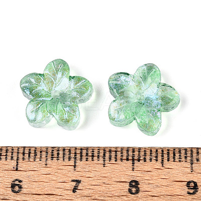 Baking Paint Transparent Glass Beads DGLA-N014-08A-06-1