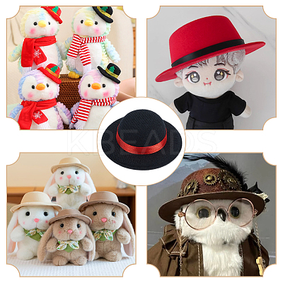 Eva & Cloth Craft Doll Hat DIY-WH0591-087B-1