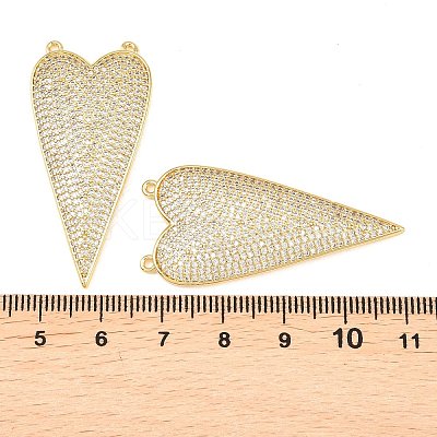 Brass Micro Pave Cubic Zirconia Pendants KK-C162-061G-1