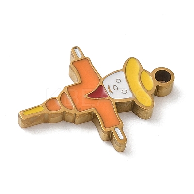 Christmas Themes 304 Stainless Steel Enamel Pendants LS-STAS-K312-04L-G-1
