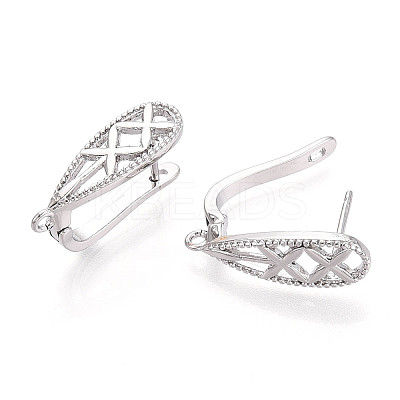 Brass Hoop Earring Findings KK-N267-30P-1
