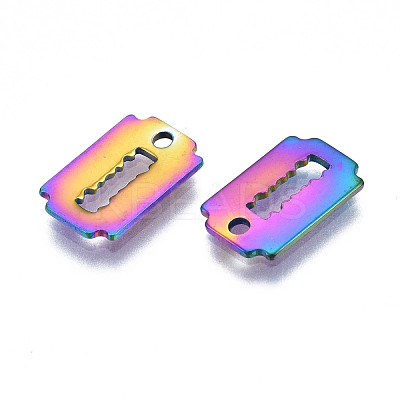 Ion Plating(IP) 201 Stainless Steel Charms STAS-S119-146-1