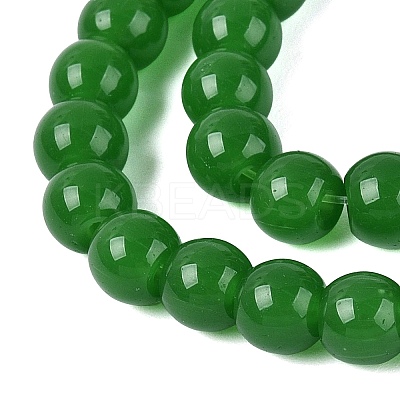 Imitation Jade Glass Beads Strands GLAA-T032-J6mm-09-1