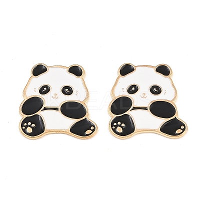 Animal Alloy Enamel Cabochons AL-CBA1A6F-01KCG-C-1
