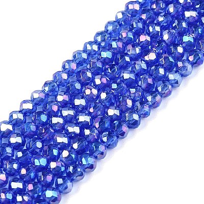 Electroplate Glass Beads Strands LS-EGLA-A044-T2mm-B31-1