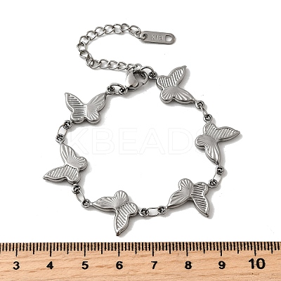 304 Stainless Steel Link Bracelets for Women LS-BJEW-Q041-01C-P-1