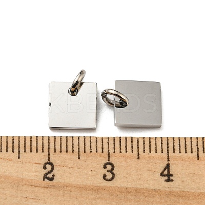 Non-Tarnish 304 Stainless Steel Stamping Blank Tag Charms STAS-L022-181P-1