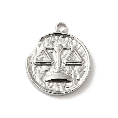 304 Stainless Steel Pendants STAS-B074-08P-09-1