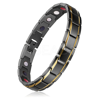 304 Stainless Steel Panther Chain Watch Band Bracelets JB659D-1