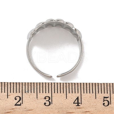 304 Stainless Steel Open Cuff Rings RJEW-A079-01I-P-1