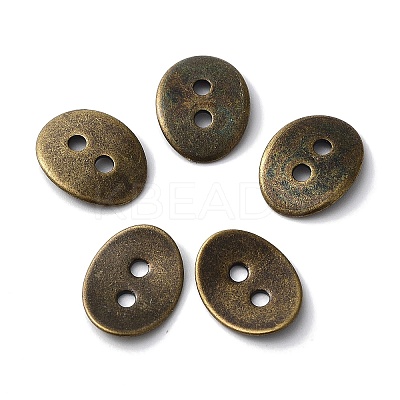 Brass Button Clasps KK-G080-AB-NF-1