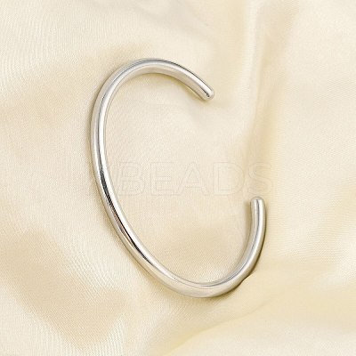 Non-Tarnish 304 Stainless Steel Simple Thin Cuff Bangles BJEW-P296-02P-1