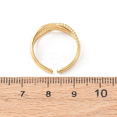 304 Stainless Steel Open Cuff Rings for Women RJEW-K309-19G-1