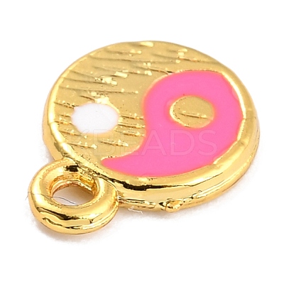 Golden Alloy Enamel Pendants KK-P197-17D-G-1