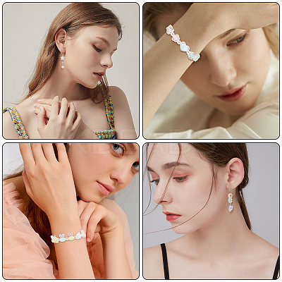 160Pcs 16 Styles Transparent Acrylic Beads and 1 Roll Elastic Crystal Thread DIY-SC0016-21-1