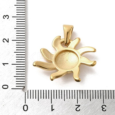 PVD Vacuum Plating 304 Stainless Steel Pendants STAS-B053-26G-1