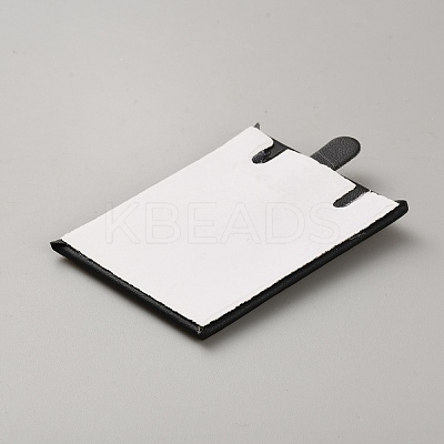 PU Leather & Sponge Jewelry Pendant Nceklace Display Cards NDIS-WH20005-02B-01-1